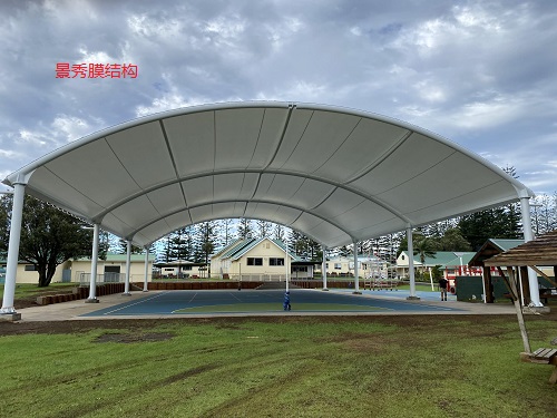 膜結構籃球場