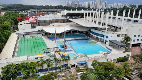 游泳池膜結構遮陽棚